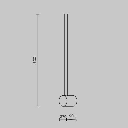 Maytoni MOD237WL-L6BS3K - LED-Wandleuchte LIGHT STICK LED/7W/230V 3000K golden