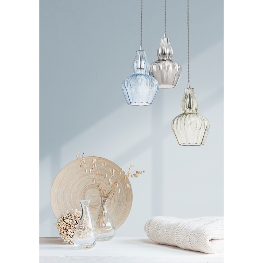 Maytoni MOD238-PL-01-BL - Hängeleuchte EUSTOMA 1xE14/40W/230V blau