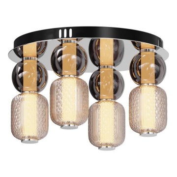Maytoni MOD273CL-L60CH3K - LED-Deckenleuchte DROP 4xLED/15W/230V d 43 cm glänzendes Chrom