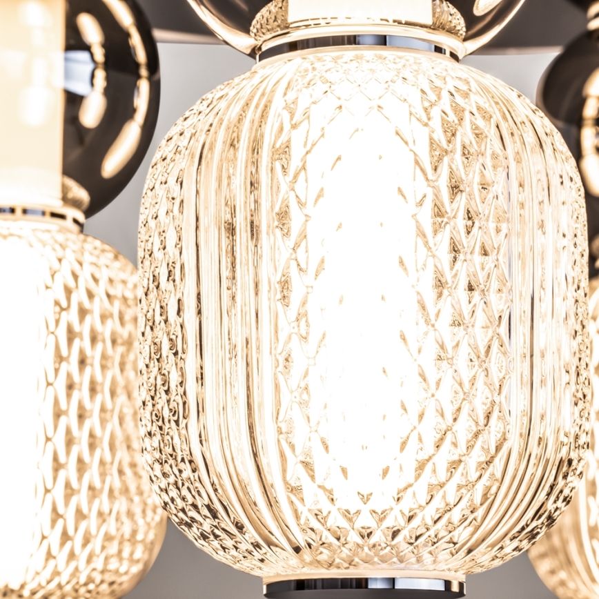 Maytoni MOD273CL-L60CH3K - LED-Deckenleuchte DROP 4xLED/15W/230V d 43 cm glänzendes Chrom