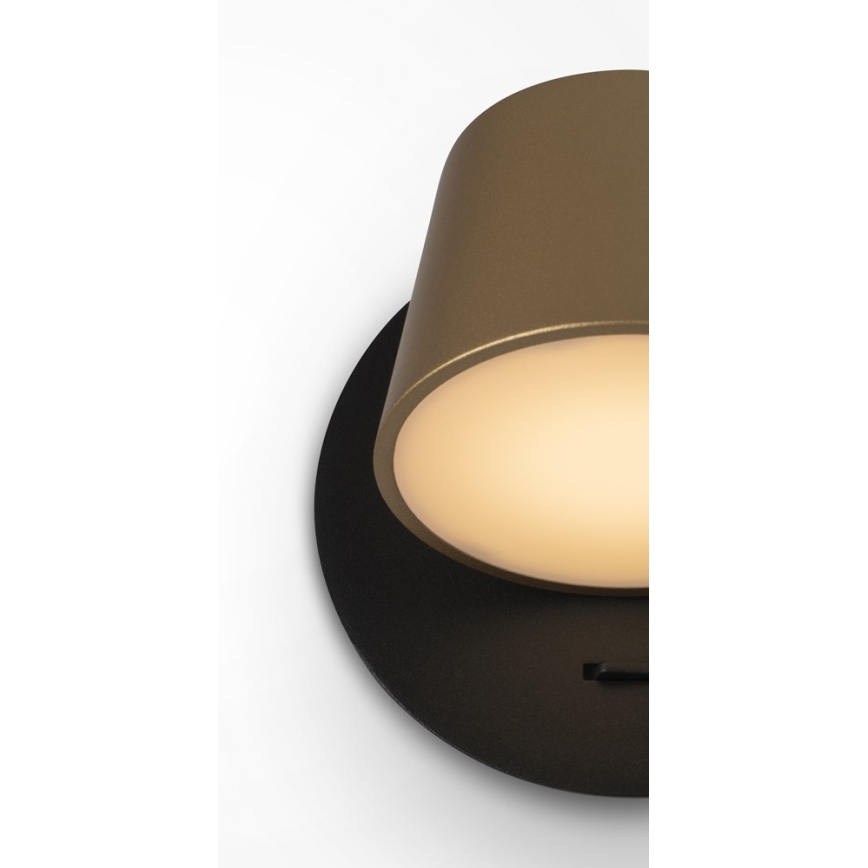 Maytoni MOD421WL-L6BBS3K - LED-Wandleuchte PIXEL 7W/230V 3000K golden/schwarz