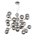 Maytoni MOD545PL-24CH - Kronleuchter an Kabeln DALLAS 24xG9/28W/230V rauchfarben