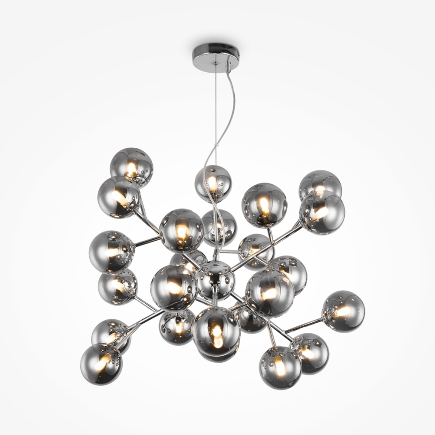 Maytoni MOD545PL-24CH - Kronleuchter an Kabeln DALLAS 24xG9/28W/230V rauchfarben