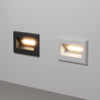 Maytoni O045SL-L3B3K - LED-Einbauleuchte für den Außenbereich BOSCA LED/3W/230V 3000K IP65 schwarz