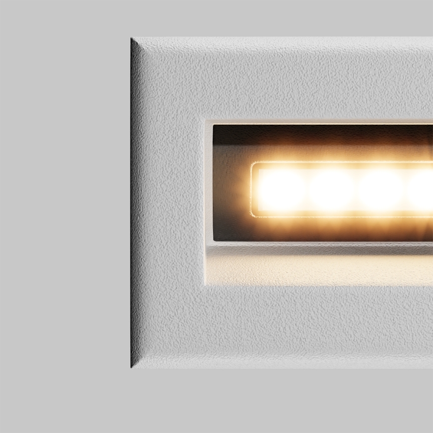Maytoni O045SL-L3W3K - LED-Einbauleuchte für den Außenbereich BOSCA LED/3W/230V 3000K IP65 weiß