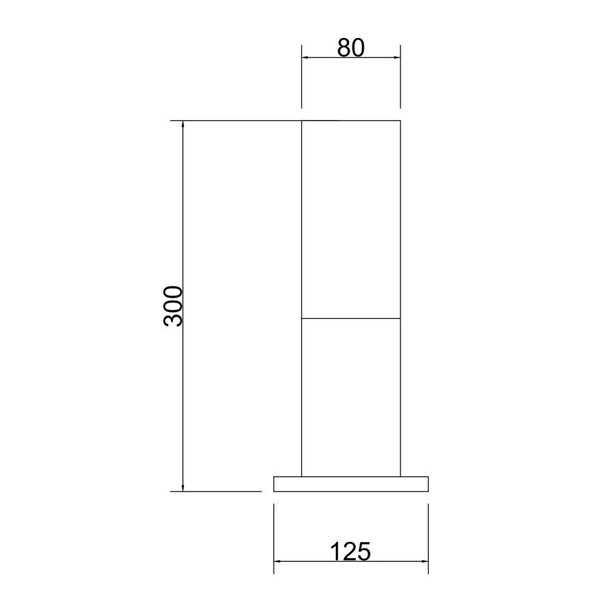 Maytoni O418FL-01GR - Außenleuchte WILLIS 1xE27/60W/230V 30 cm IP54 anthrazit