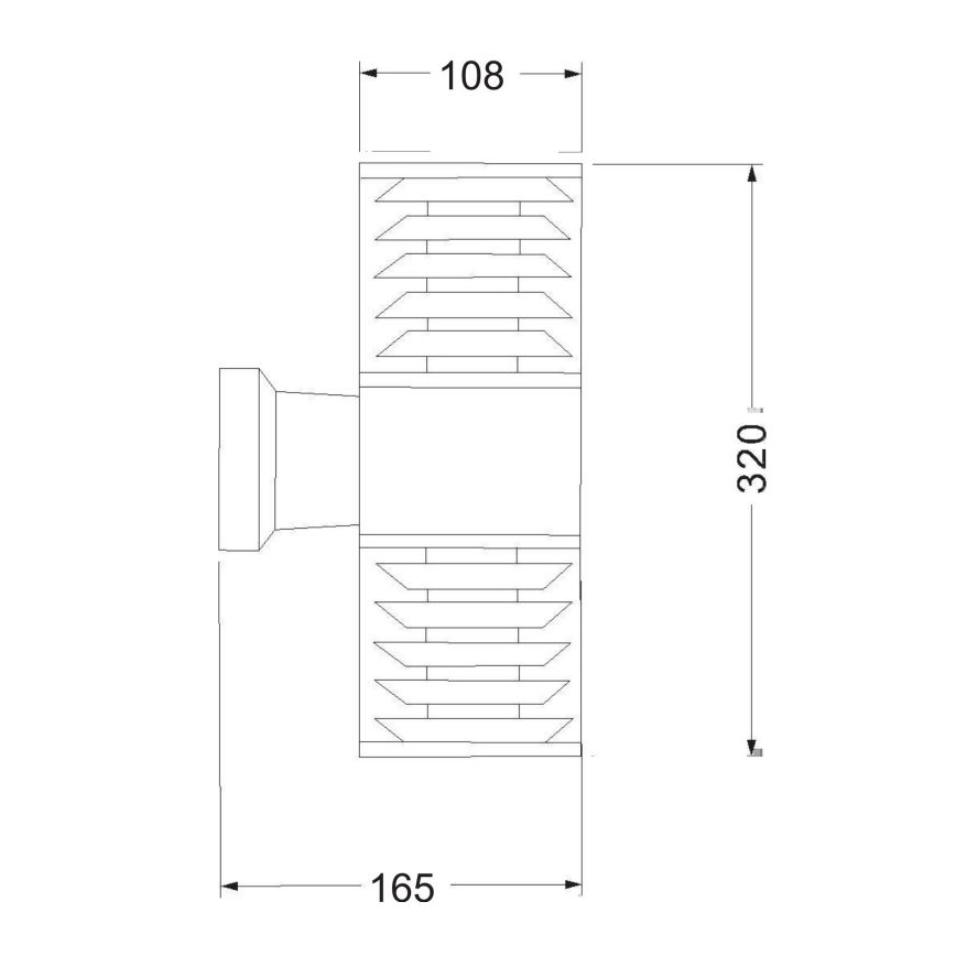 Maytoni O576WL-02GR - Outdoor-Wandleuchte BRONX 2xE27/60W/230V IP54 anthrazit