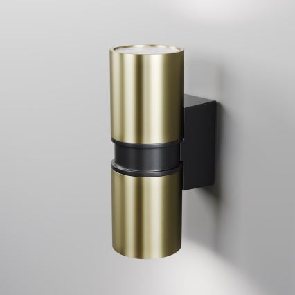 Maytoni O582WL-02BS - Outdoor-Wandleuchte BOWERY 2xGU10/50W/230V IP54 Messing