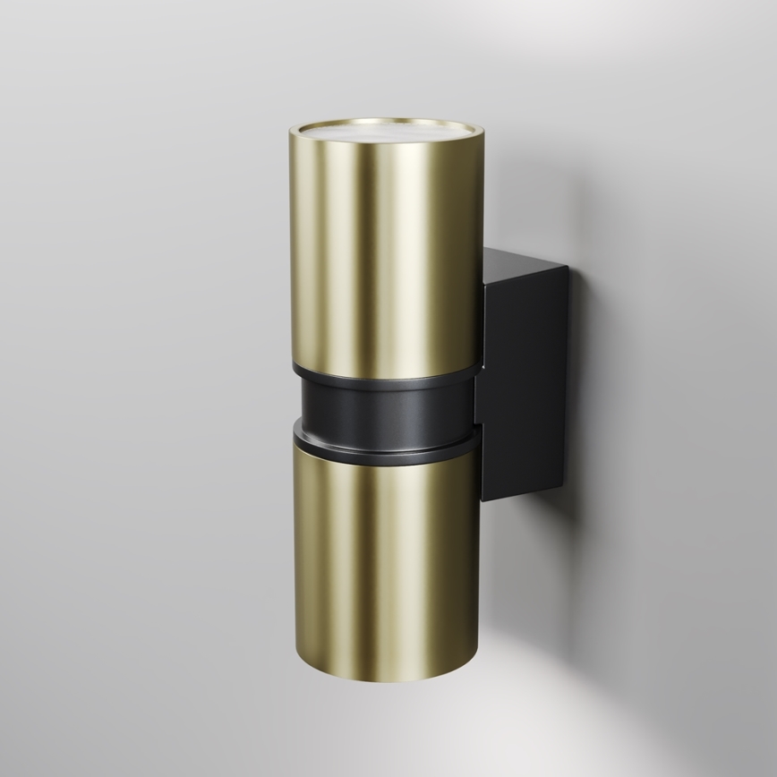 Maytoni O582WL-02BS - Outdoor-Wandleuchte BOWERY 2xGU10/50W/230V IP54 Messing