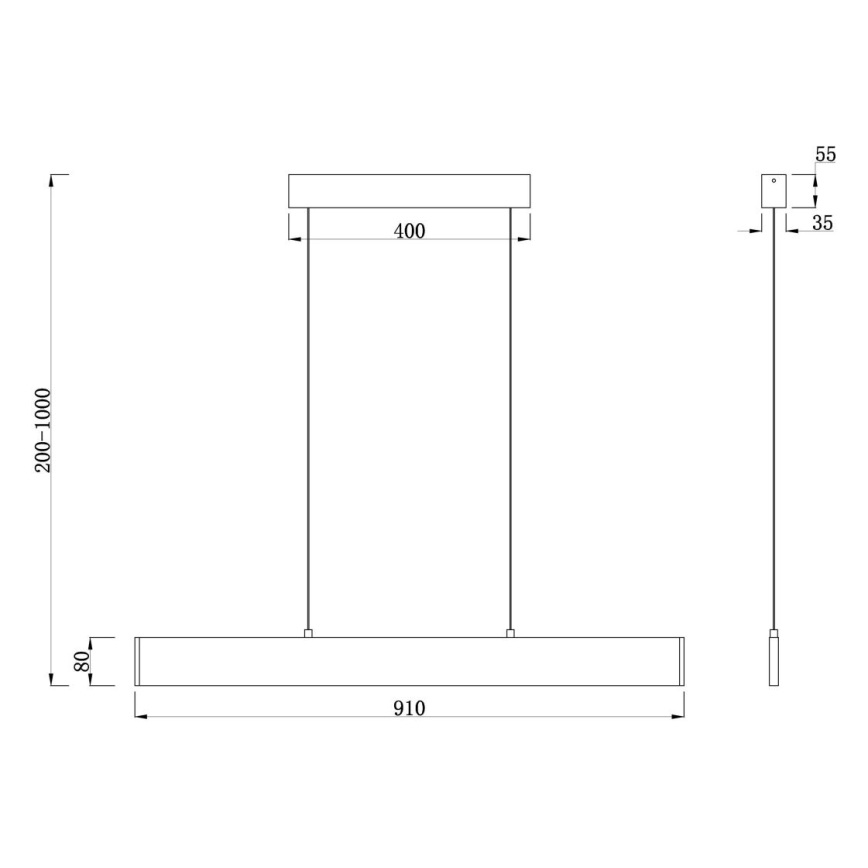 Maytoni P010PL-L23G3K - LED-Hängeleuchte STEP LED/23W/230V 3000K 91 cm golden