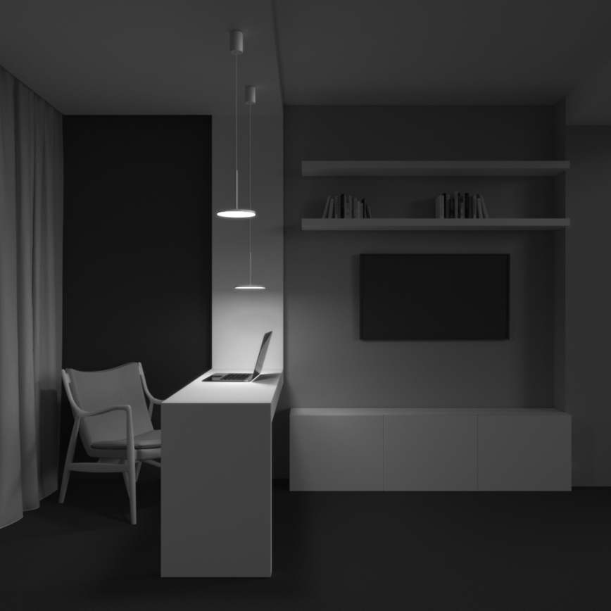 Maytoni P076PL-L12W3K-W - LED-Hängeleuchte PLATO LED/12W/230V 3000K weiß