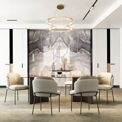 Maytoni P097PL-L90G4K - LED-Kronleuchter an Aufhängung KRONE LED/90W/230V CRI 90 d 80,5 cm golden