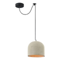 Maytoni T451-PL-01-GR - Hängeleuchte BRONI 1xE27/60W/230V d 20 cm grau