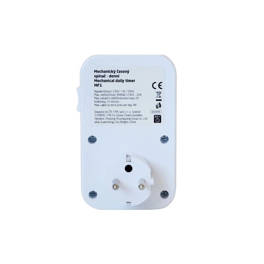 Mechanische Zeitschaltuhr täglich 16A/230V