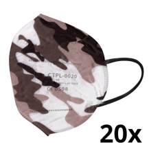 Media Sanex Atemschutzmaske FFP2 NR / KN95 camouflage 20 Stück