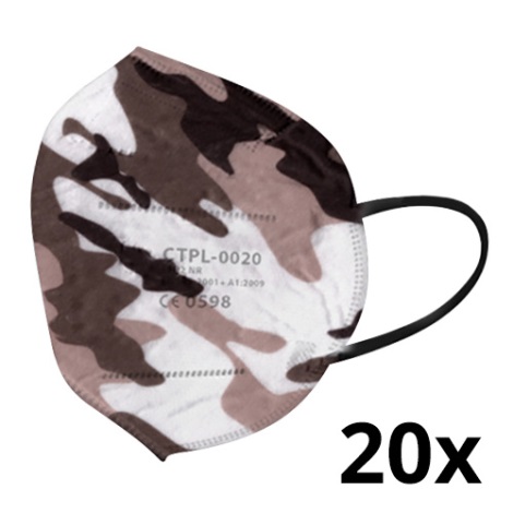 Media Sanex Atemschutzmaske FFP2 NR / KN95 camouflage 20 Stück
