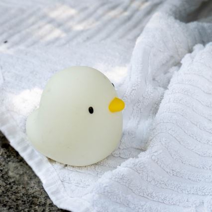 MegaLight - Aufladbare Kinder-Badewannenlampe mit Touch-Funktion (LED RGB) SWIMMY DUCK LED/5V IP67