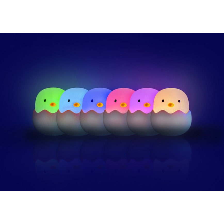 MegaLight - LED RGB dimmbare wiederaufladbare Kinder-Touchlampe EGGY EGG LED/5V