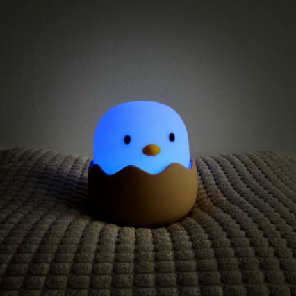 MegaLight - LED RGB dimmbare wiederaufladbare Kinder-Touchlampe EGGY EGG LED/5V