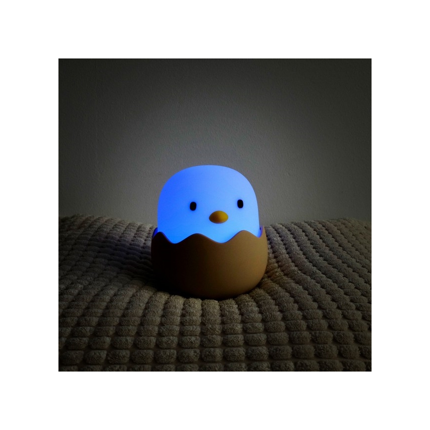 MegaLight - LED RGB dimmbare wiederaufladbare Kinder-Touchlampe EGGY EGG LED/5V