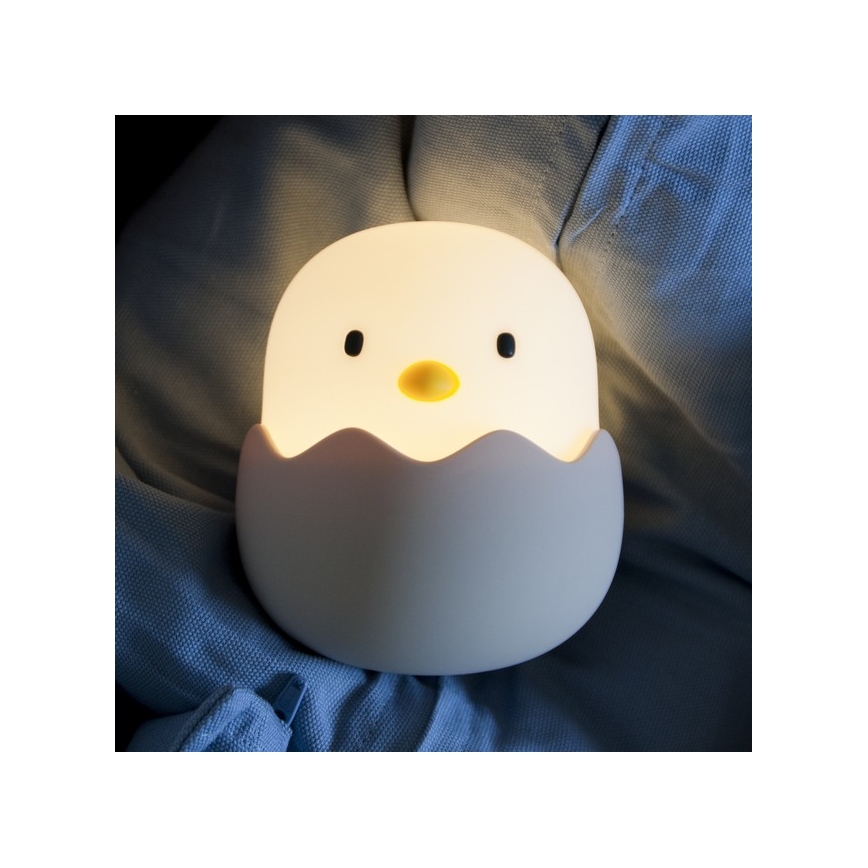 MegaLight - LED RGB dimmbare wiederaufladbare Kinder-Touchlampe EGGY EGG LED/5V