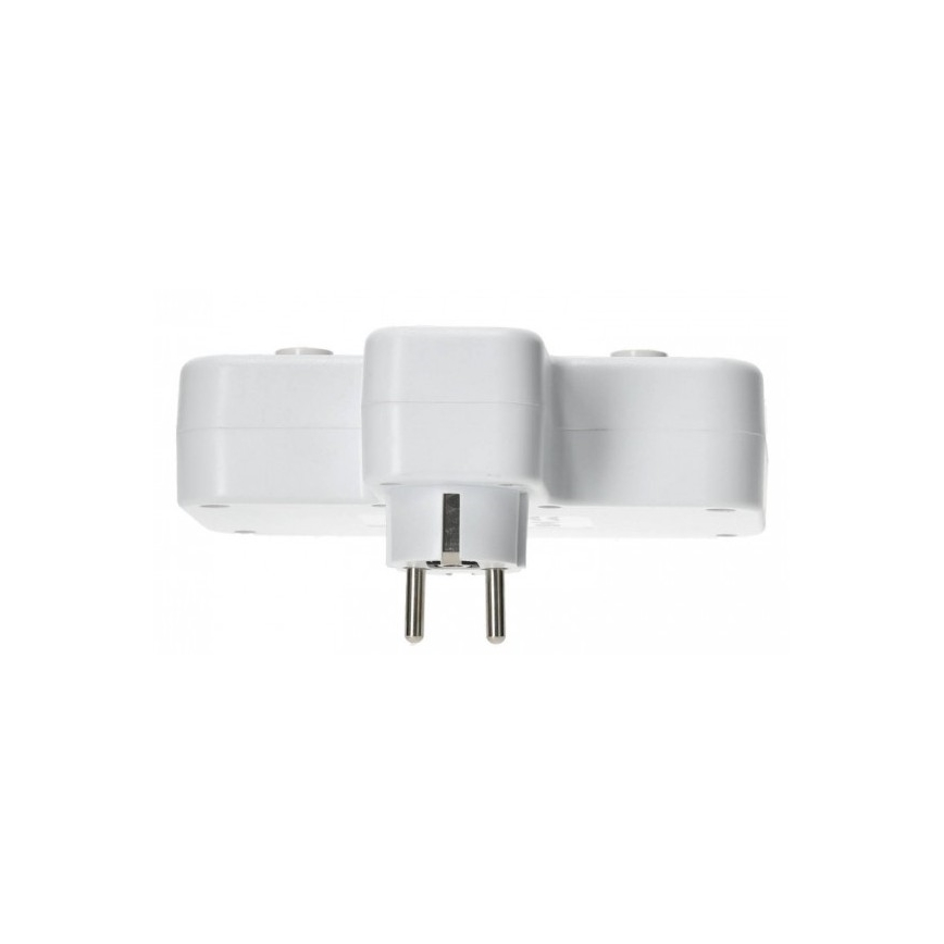 Steckdosenleiste mit Schalter und LED-Beleuchtung LINEA PRO, 2x SCHUKO-Steckdosen + 3x USB (A/C), 4000 K, weiß
