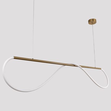 MELECA LED-Pendelleuchte mit Seilaufhängung, 36W/230V, 3000/4000/6000K, 160 cm, goldfarben