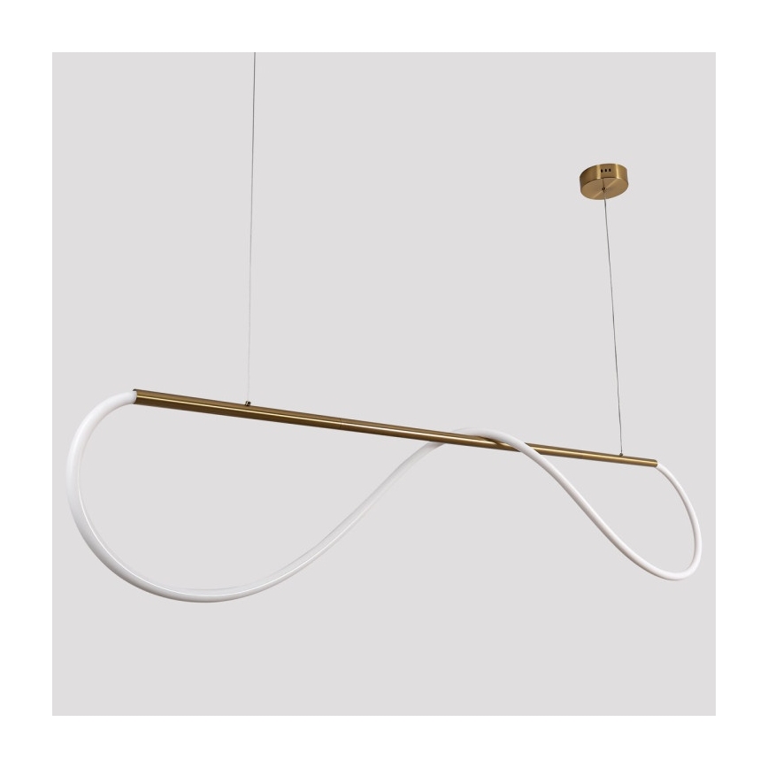 MELECA LED-Pendelleuchte mit Seilaufhängung, 36W/230V, 3000/4000/6000K, 160 cm, goldfarben