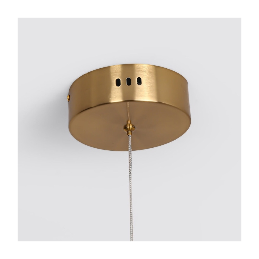 MELECA LED-Pendelleuchte mit Seilaufhängung, 36W/230V, 3000/4000/6000K, 160 cm, goldfarben