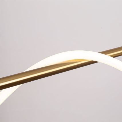 MELECA LED-Pendelleuchte mit Seilaufhängung, 36W/230V, 3000/4000/6000K, 160 cm, goldfarben