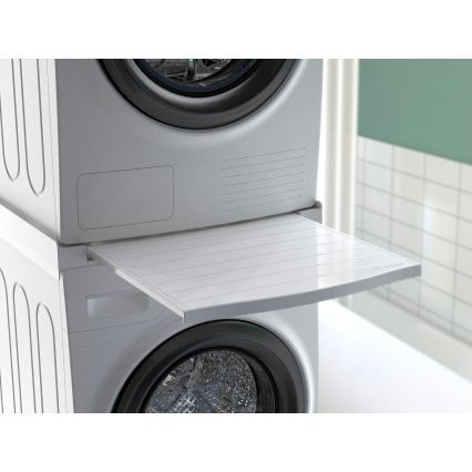 Meliconi 656113 - Unterschrank mit Auszug für Waschmaschine und Trockner, 70 cm, weiß