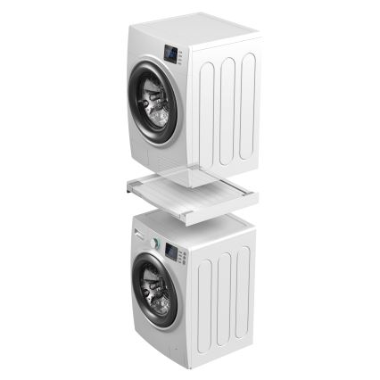 Meliconi 656113 - Unterschrank mit Auszug für Waschmaschine und Trockner, 70 cm, weiß