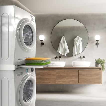 Meliconi 656114 - Zwischenstück für Waschmaschine und Trockner 70 cm weiß