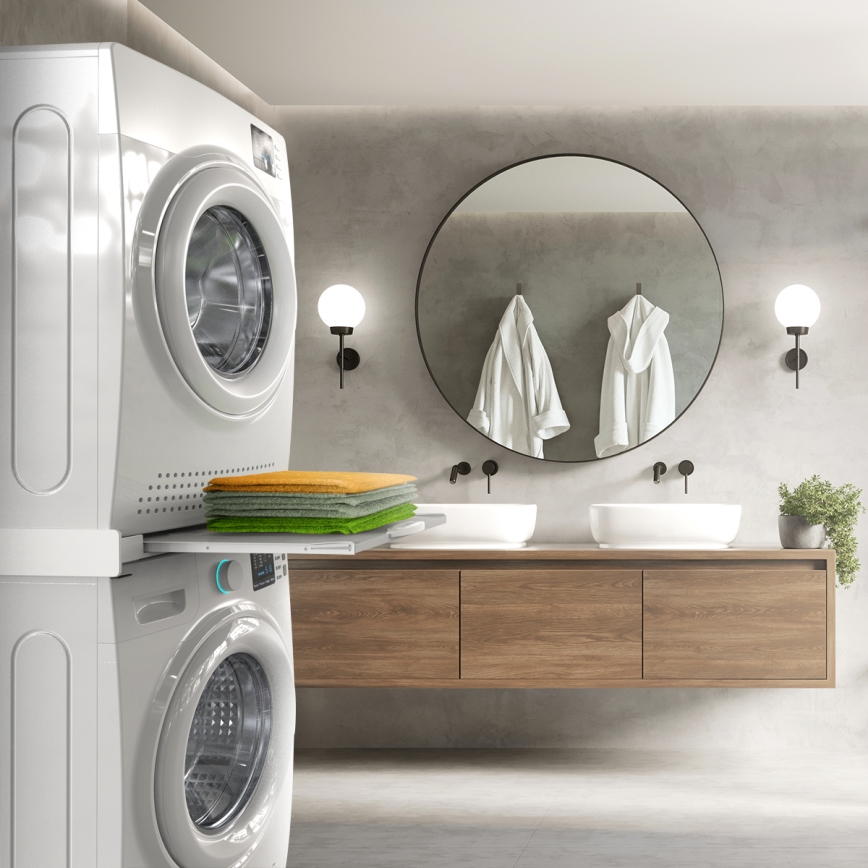 Meliconi 656114 - Zwischenstück für Waschmaschine und Trockner 70 cm weiß