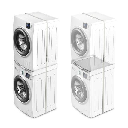 Meliconi 656114 - Zwischenstück für Waschmaschine und Trockner 70 cm weiß