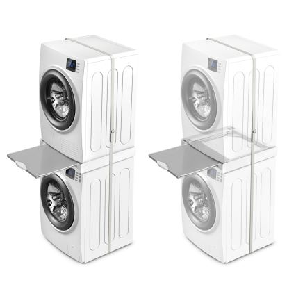 Meliconi 656114 - Zwischenstück für Waschmaschine und Trockner 70 cm weiß