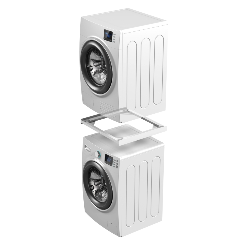 Meliconi 656115 - Zwischenstück für Waschmaschine und Trockner, 70 cm, weiß