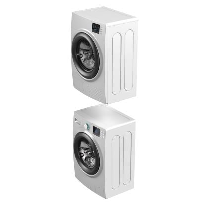 Meliconi 656116 - Stapeladapter für Waschmaschine und Trockner, 47 cm, weiß
