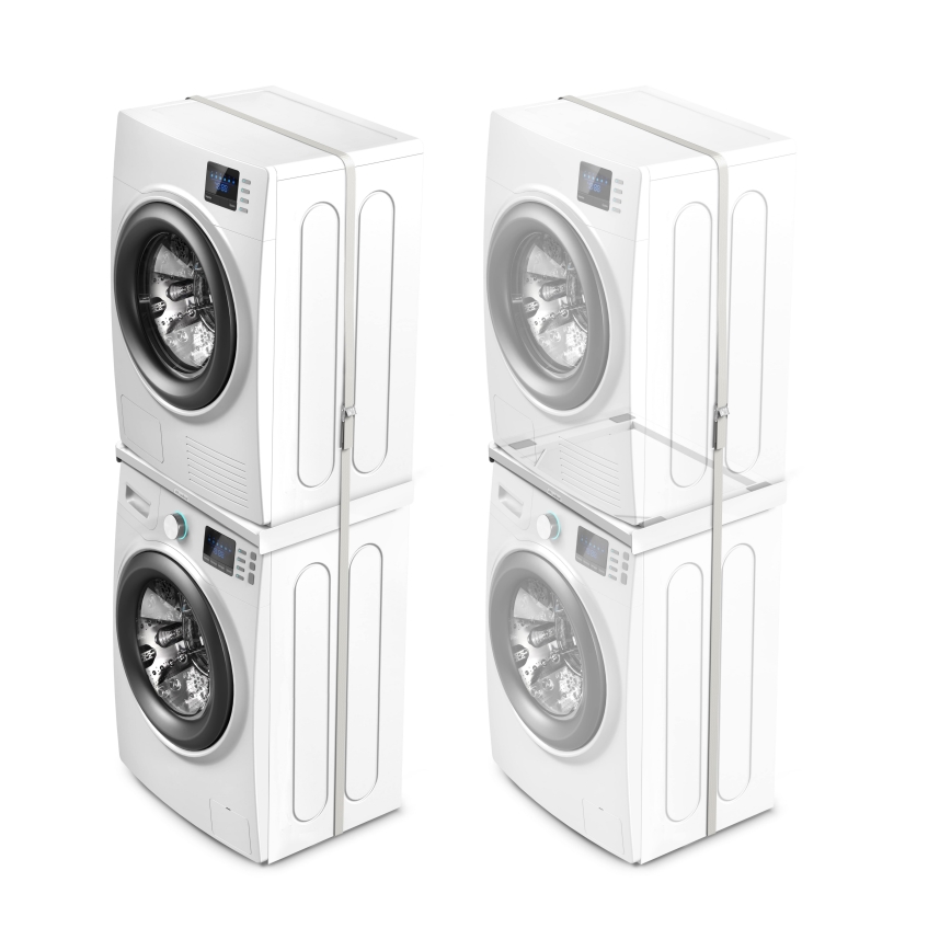 Meliconi 656116 - Zwischenstück für Waschmaschine und Trockner 46 cm weiß