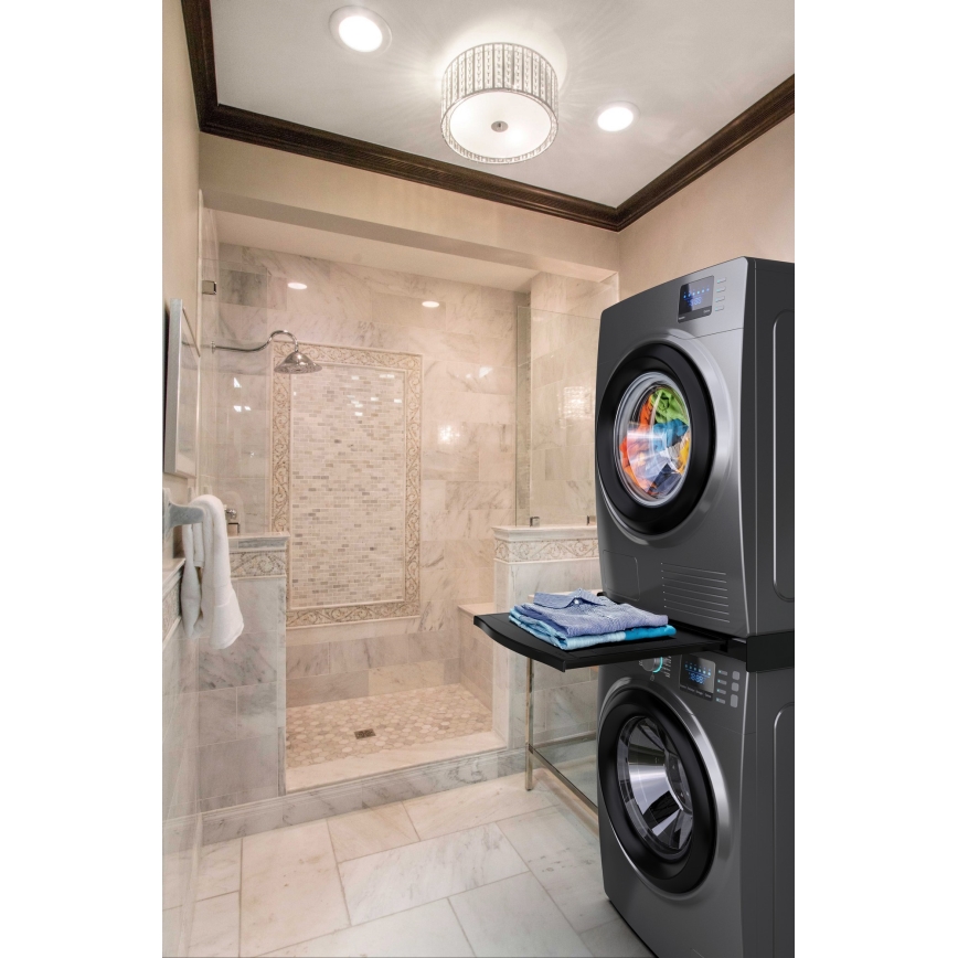 Meliconi 656136 - Zwischenstück mit Auszug für Waschmaschine und Trockner, 60 cm, schwarz