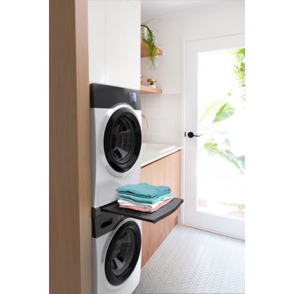 Meliconi 656136 - Zwischenstück mit Auszug für Waschmaschine und Trockner, 60 cm, schwarz