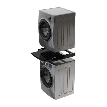 Meliconi 656136 - Zwischenstück mit Auszug für Waschmaschine und Trockner, 60 cm, schwarz