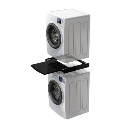 Meliconi 656136 - Zwischenstück mit Auszug für Waschmaschine und Trockner, 60 cm, schwarz