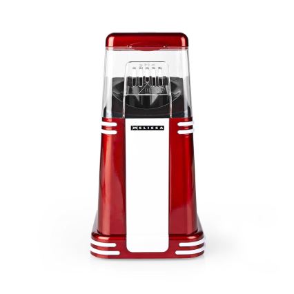 Melissa - Heißluft-Retro-Popcornmaschine 1200W/230V rot