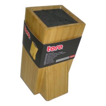 Messerhalter mit flexibler Einlage 23,8x11 cm Bambus