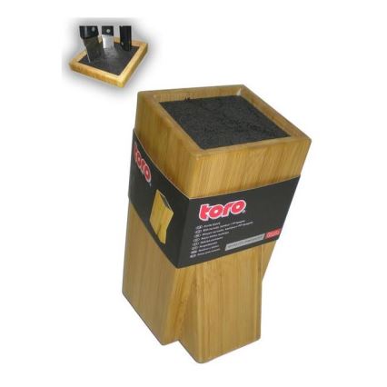 Messerhalter mit flexibler Einlage 23,8x11 cm Bambus