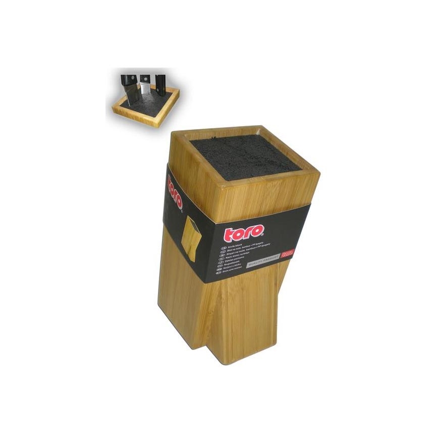 Messerhalter mit flexibler Einlage 23,8x11 cm Bambus