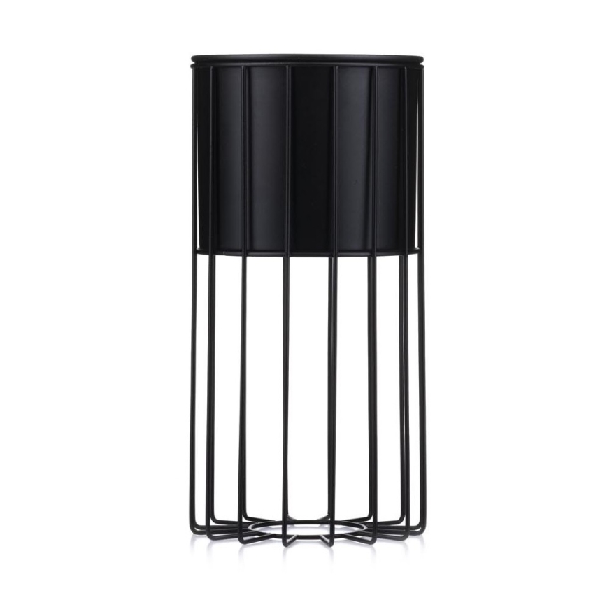 Metall-Blumentopf LOFT 42x20 cm schwarz