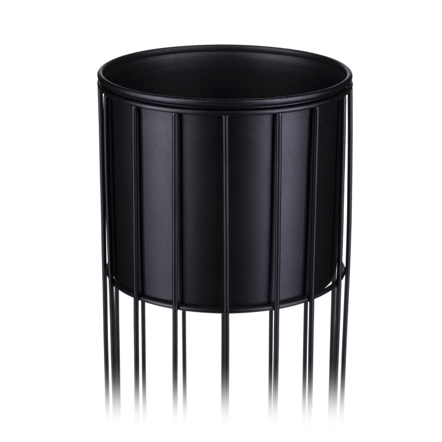 Metall-Blumentopf LOFT 42x20 cm schwarz
