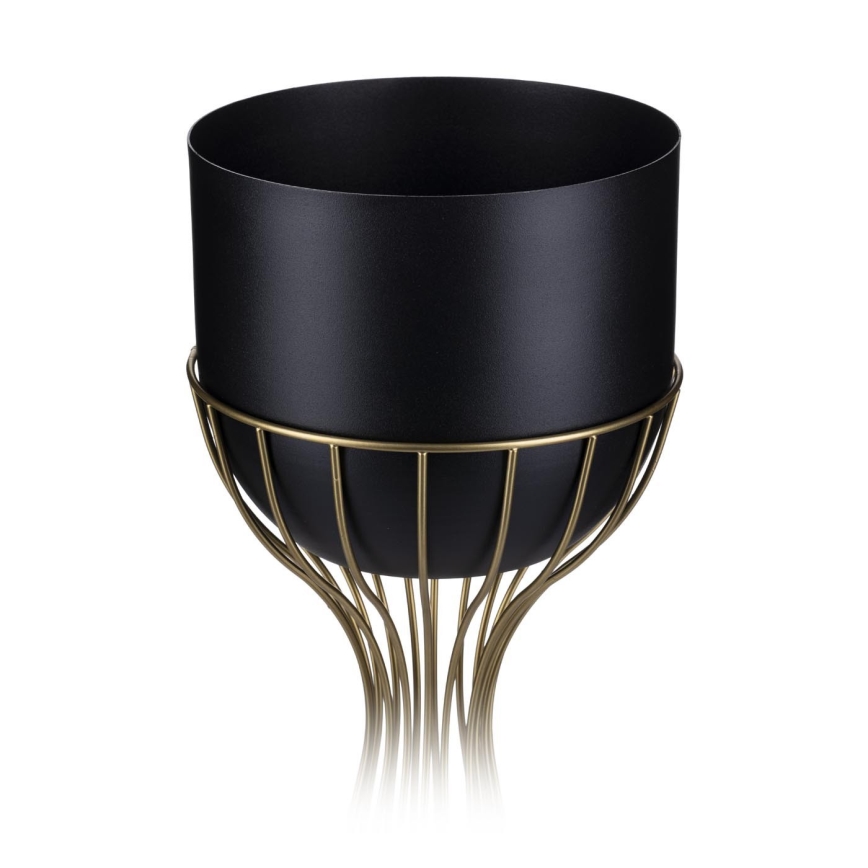 Metall-Blumentopf LOFT 68x20 cm golden/schwarz